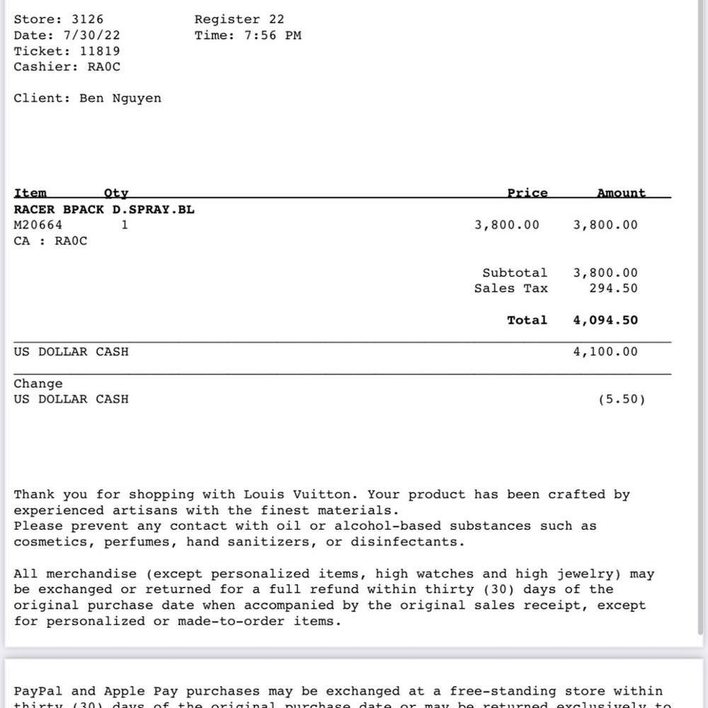 Louis Vuitton Backpack - Picture 6 of 6